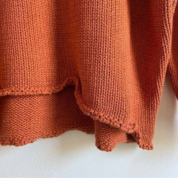 The Lullaby Club Sarah Chunky Knit Shorts + Jumper in Burnt Orange - Picture 7 of 16